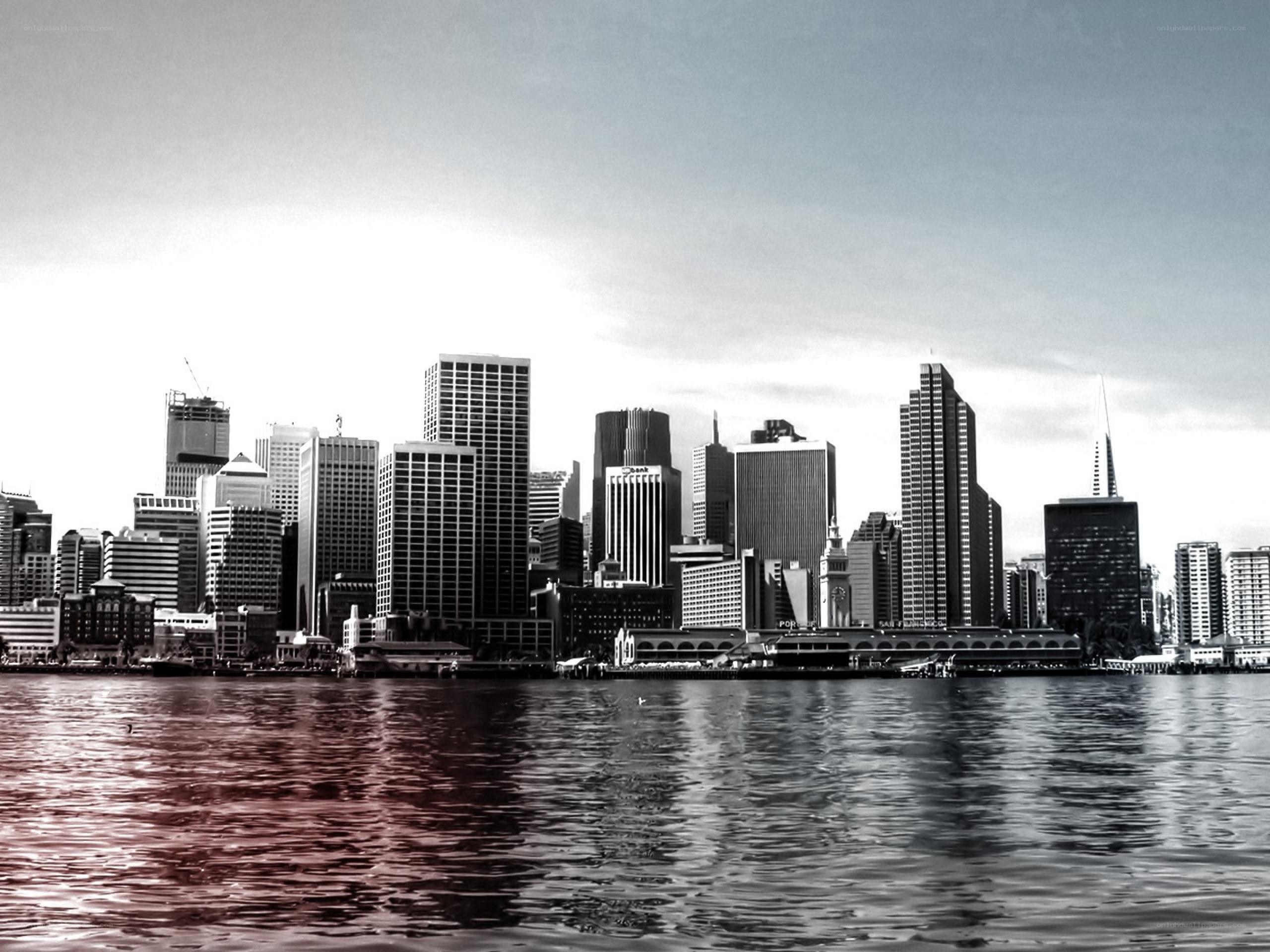 San Francisco skyline from water