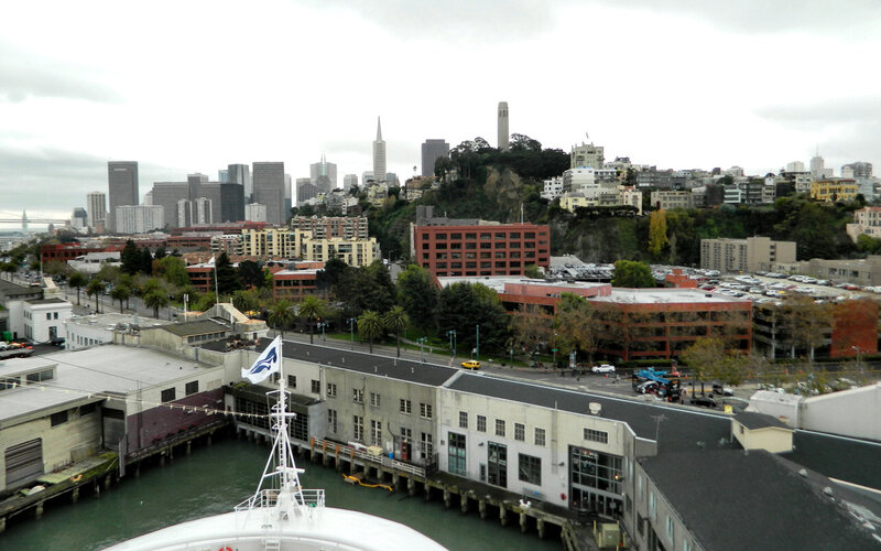 San Francisco Skyline — Gray, Overcast, Photograph
