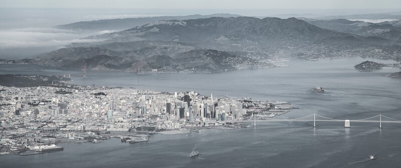 San Francisco Skyline — Gray, Serene, Photograph