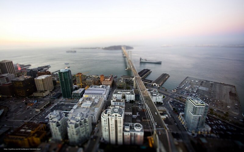 San Francisco Skyline — Gray, Serene, Sunset