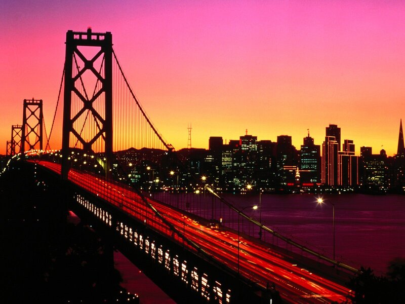 San Francisco Skyline — Pink, Dramatic, Sunset