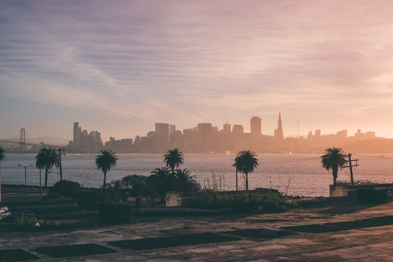San Francisco Skyline — Pink, Serene