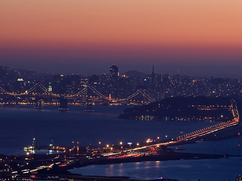 San Francisco Skyline — Purple, Serene