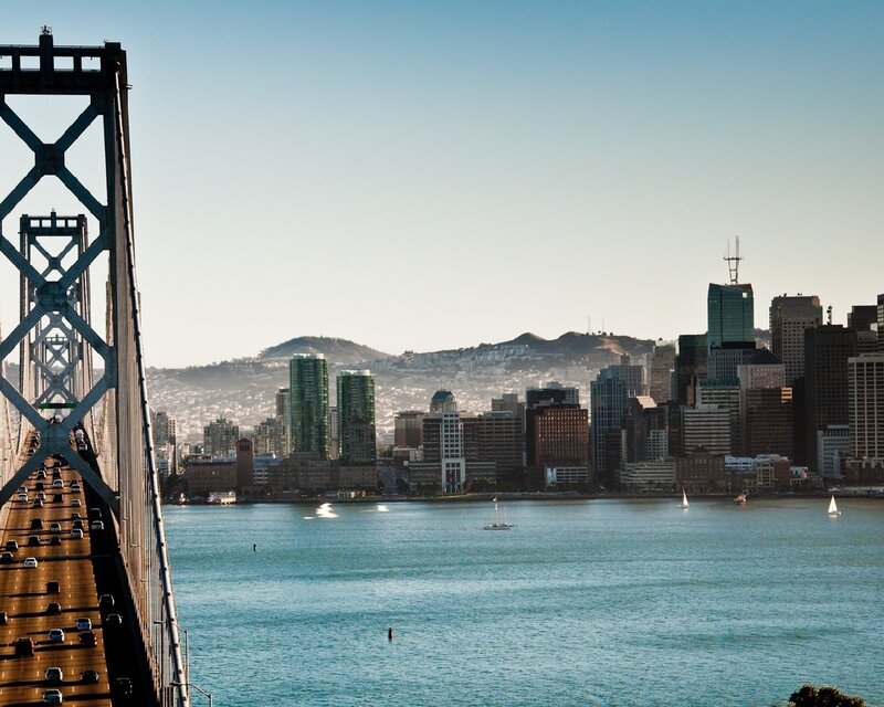 San Francisco skyline with Bay Bridge