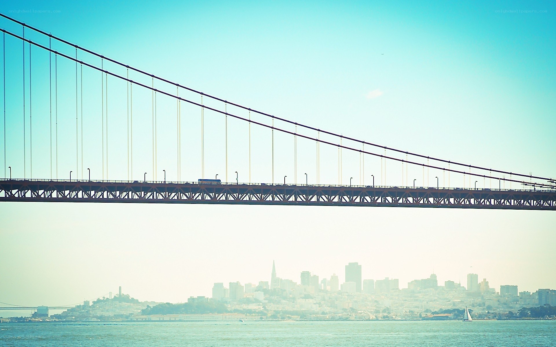 San Francisco skyline with bridge