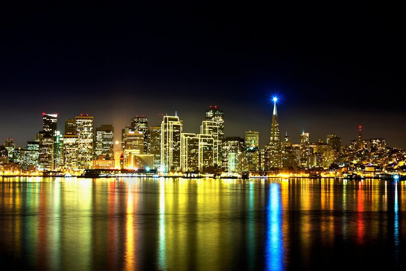 San Francisco Skyline — Yellow