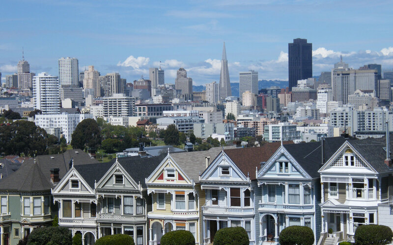 San Francisco Victorian houses