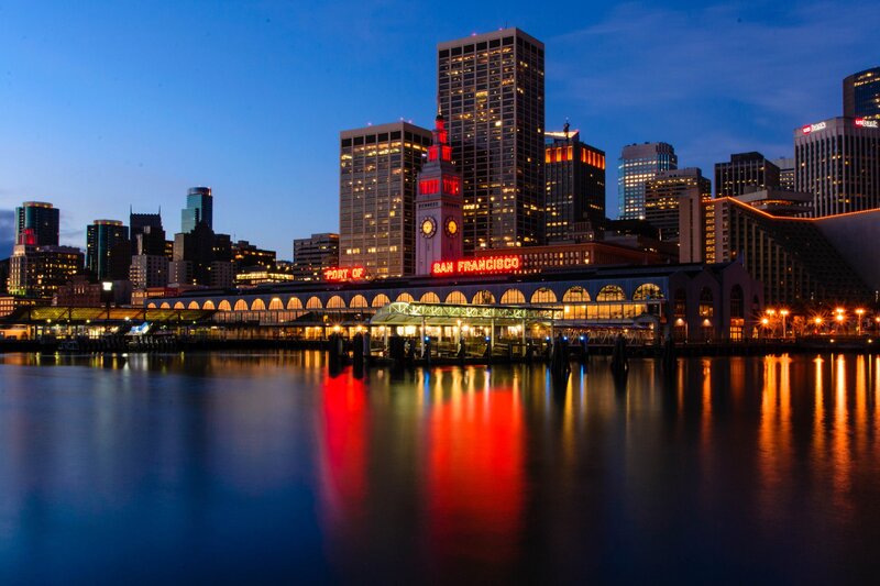 San Francisco Waterfront — Blue, Serene