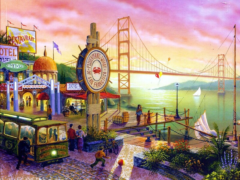 San Francisco Waterfront — Pink