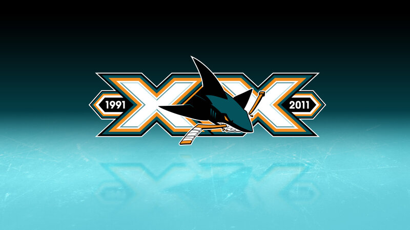 San Jose Sharks 20th Anniversary Logo
