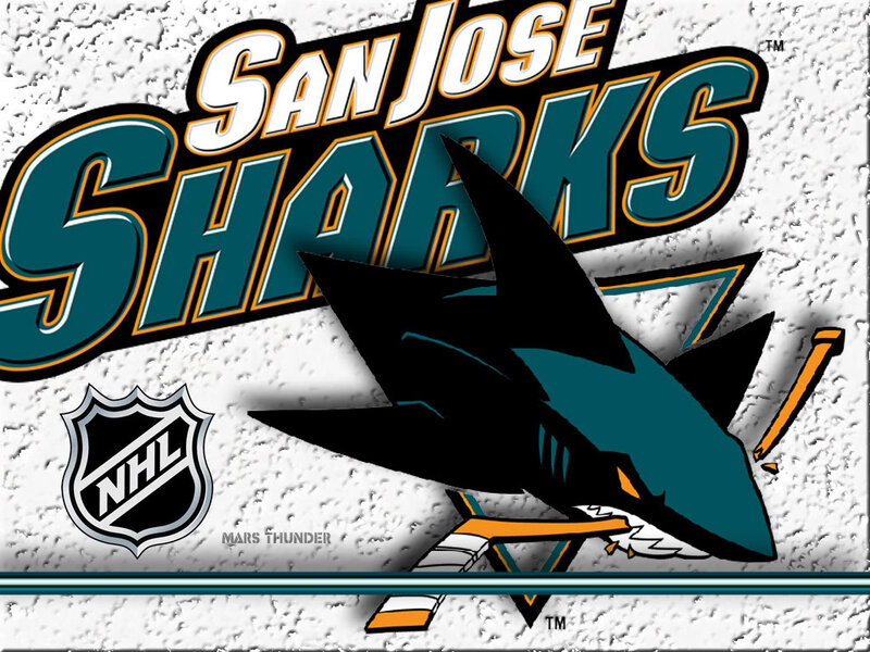 San Jose Sharks Logo — Teal, Aggressive
