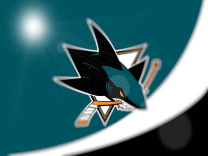 San Jose Sharks Logo — Teal, Dynamic