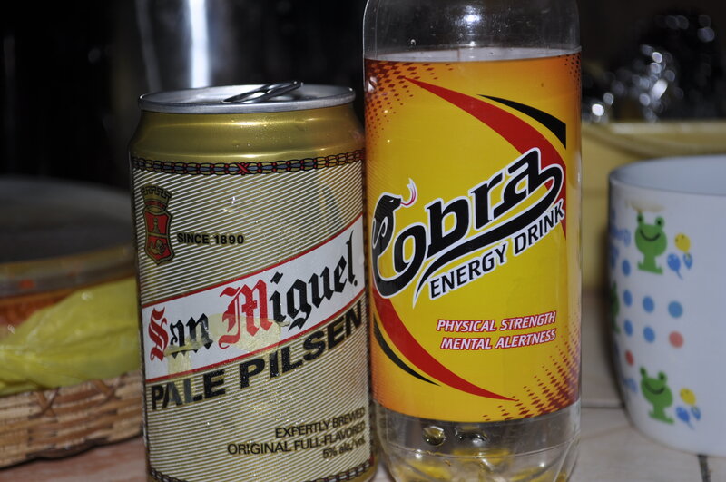 San Miguel and Cobra drink