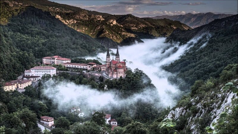 Sanctuary in Mountain Valley — Green, Serene, Morning