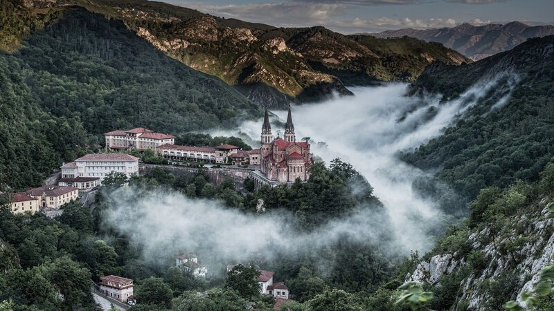 Sanctuary in Mountain Valley — Green, Serene