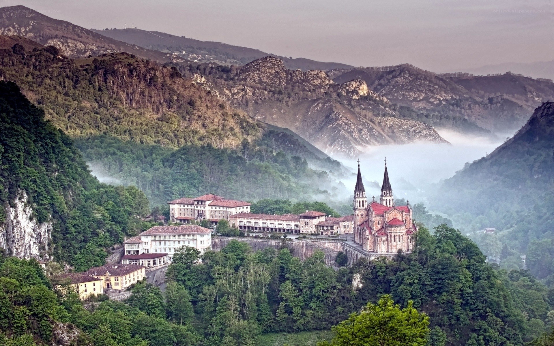 Sanctuary in the misty mountains