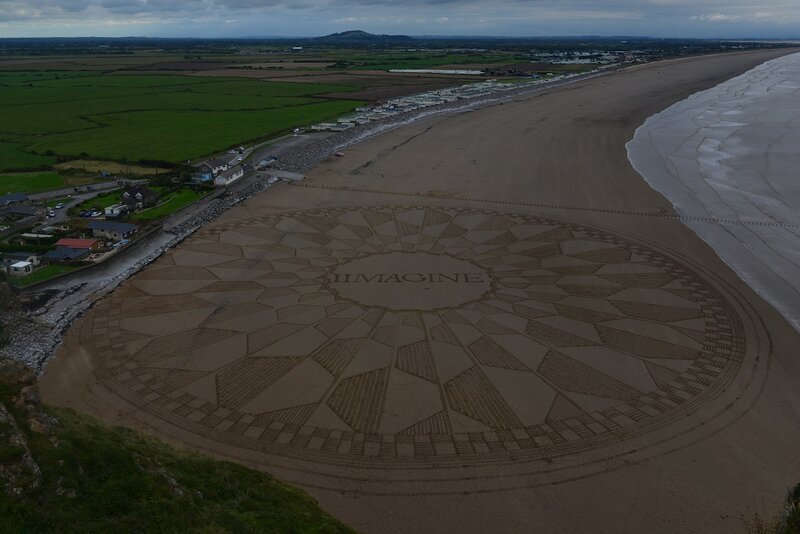 Sand Art on Beach