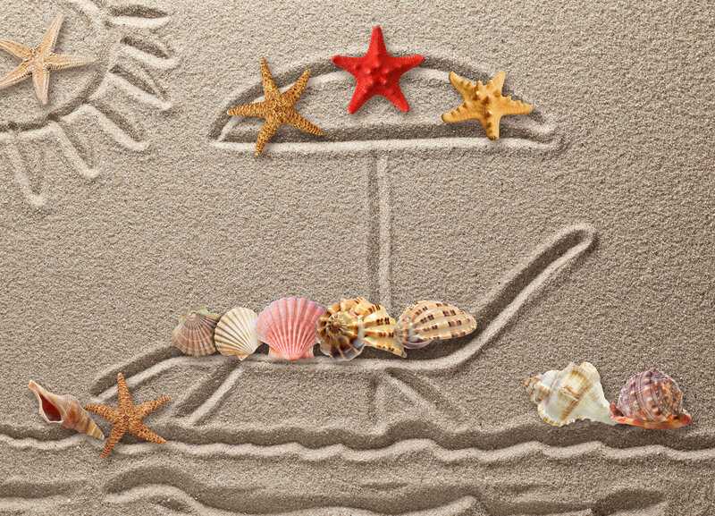 Sand Art with Seashells