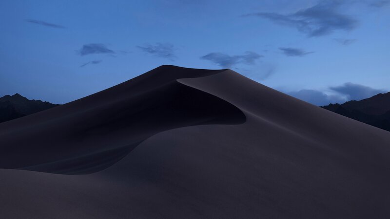 Sand Dune at Dusk — Blue