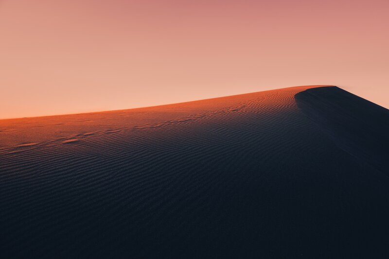 Sand Dune at Sunset — Orange