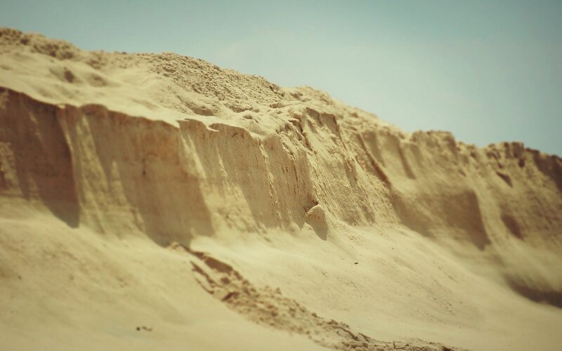 sand dune cliff face