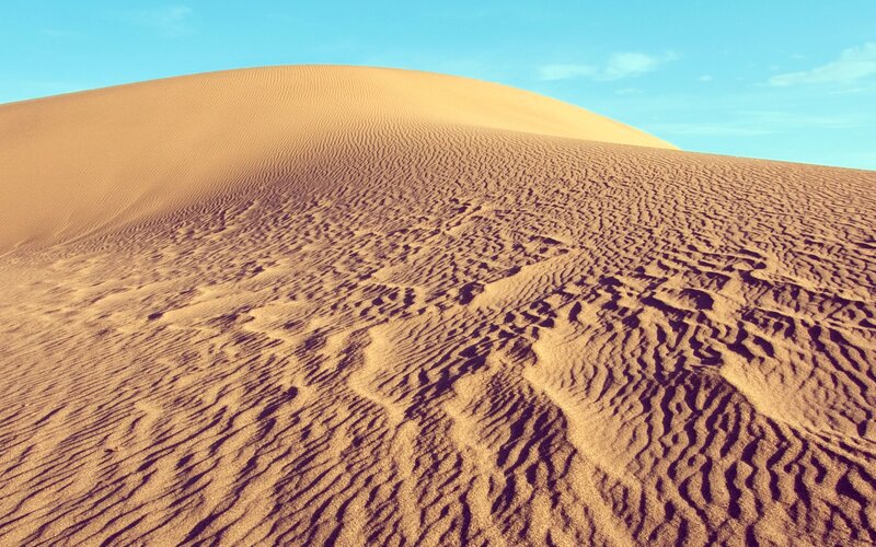 Sand Dune in Desert — Brown, Serene, Afternoon
