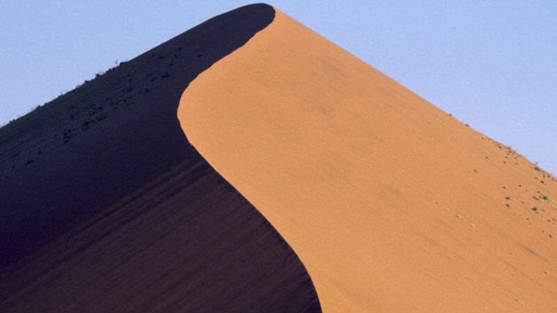 Sand Dune in Desert — Orange, Dramatic