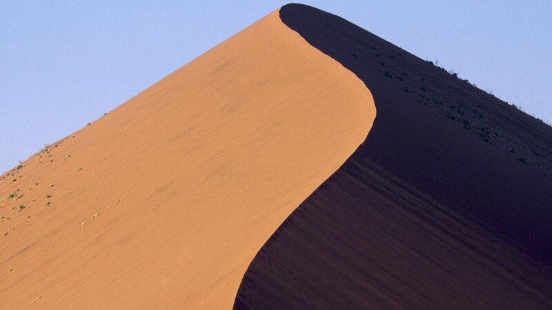 Sand Dune in Desert — Orange, Serene, Afternoon