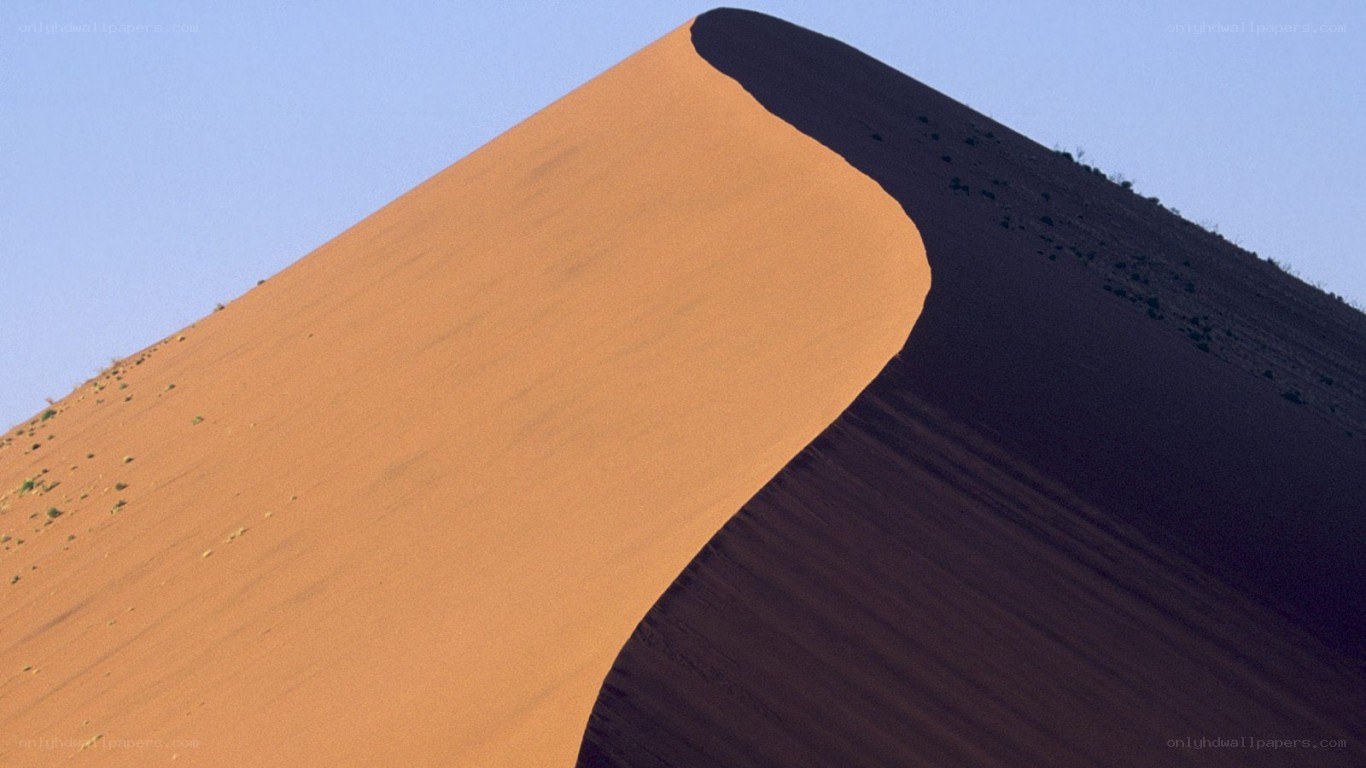 sand dune under blue sky