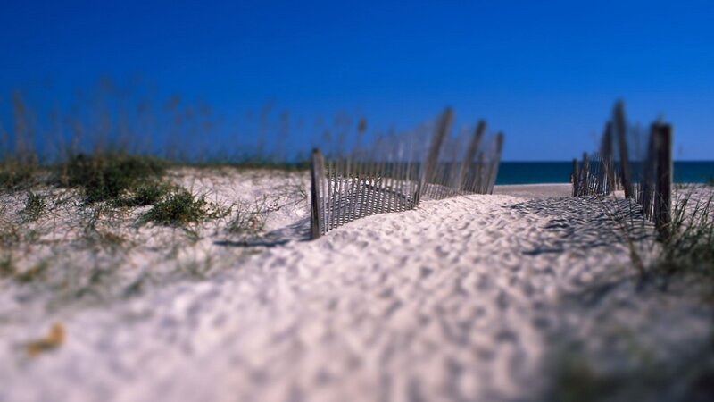Sand Dune with Fence