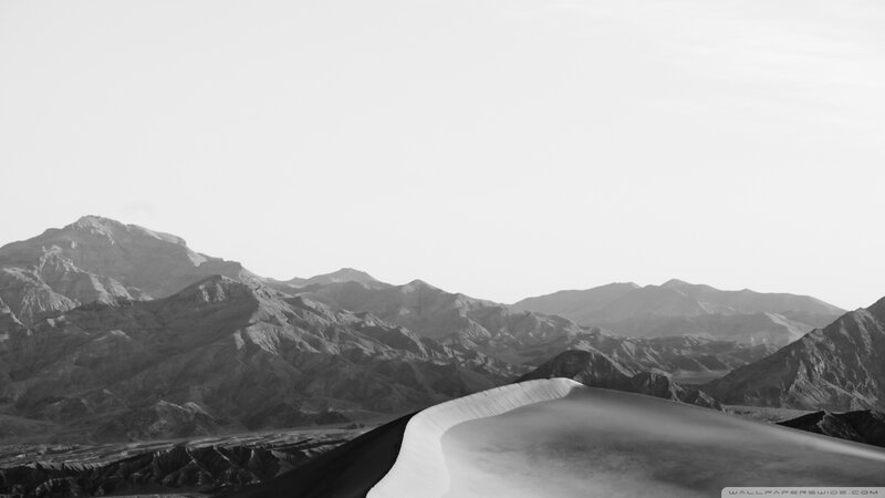 Sand Dune with Mountains