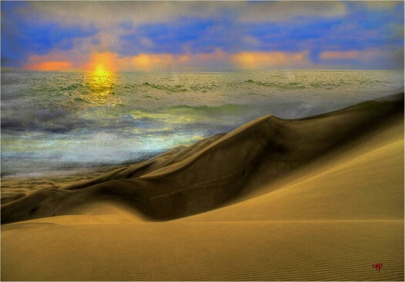 Sand Dunes at Ocean
