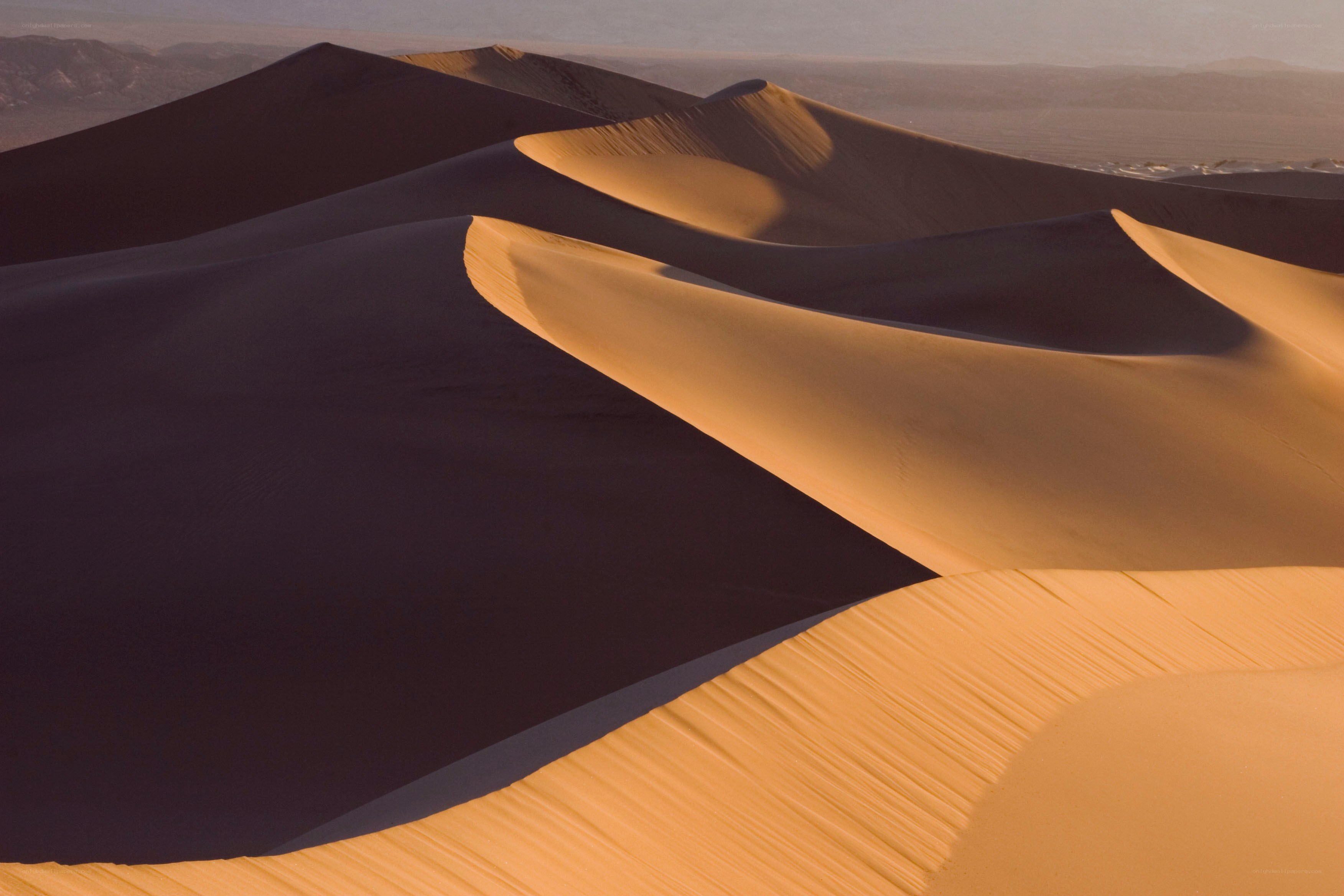 Sand dunes at sunrise