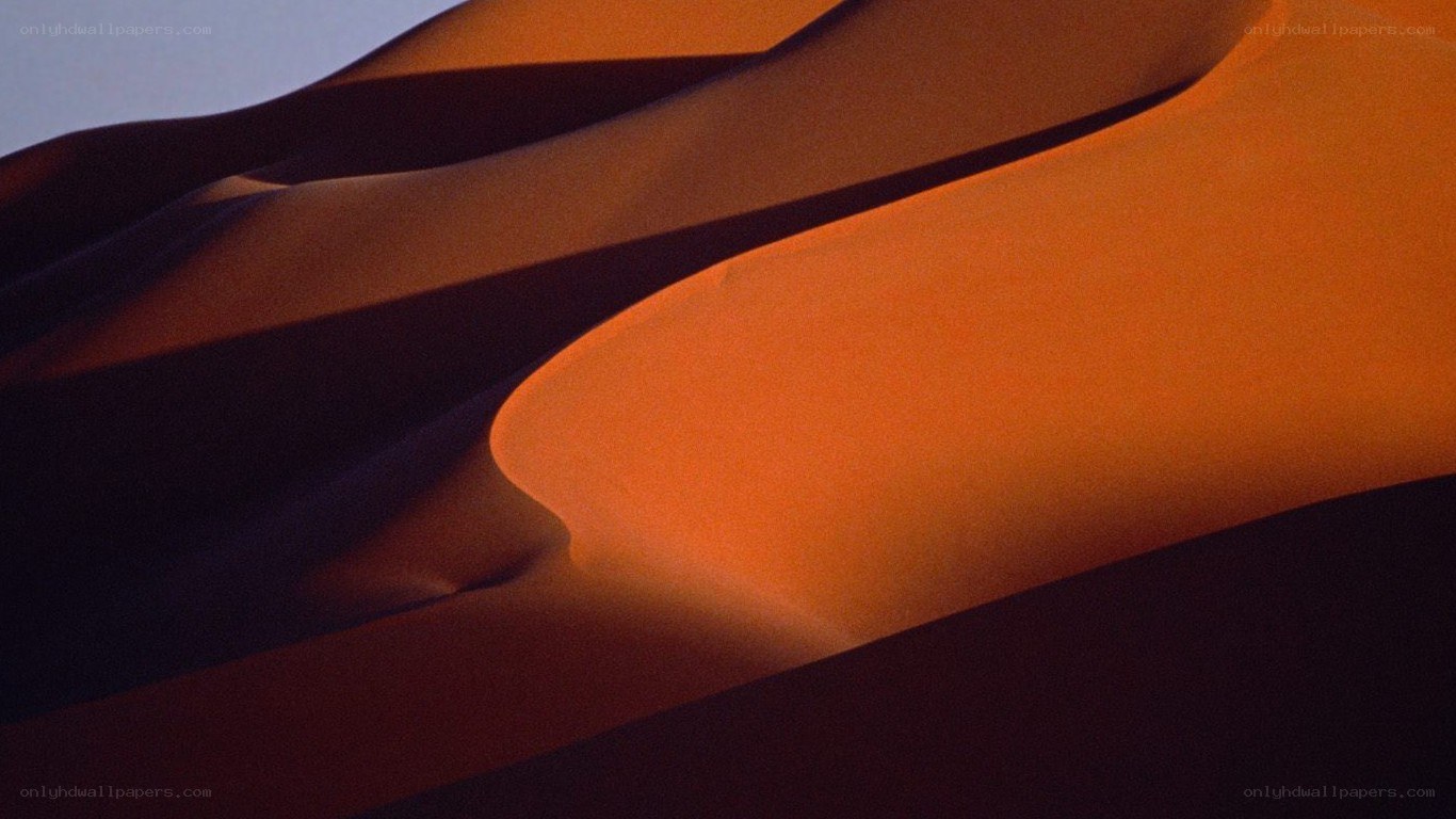 sand dunes at sunset