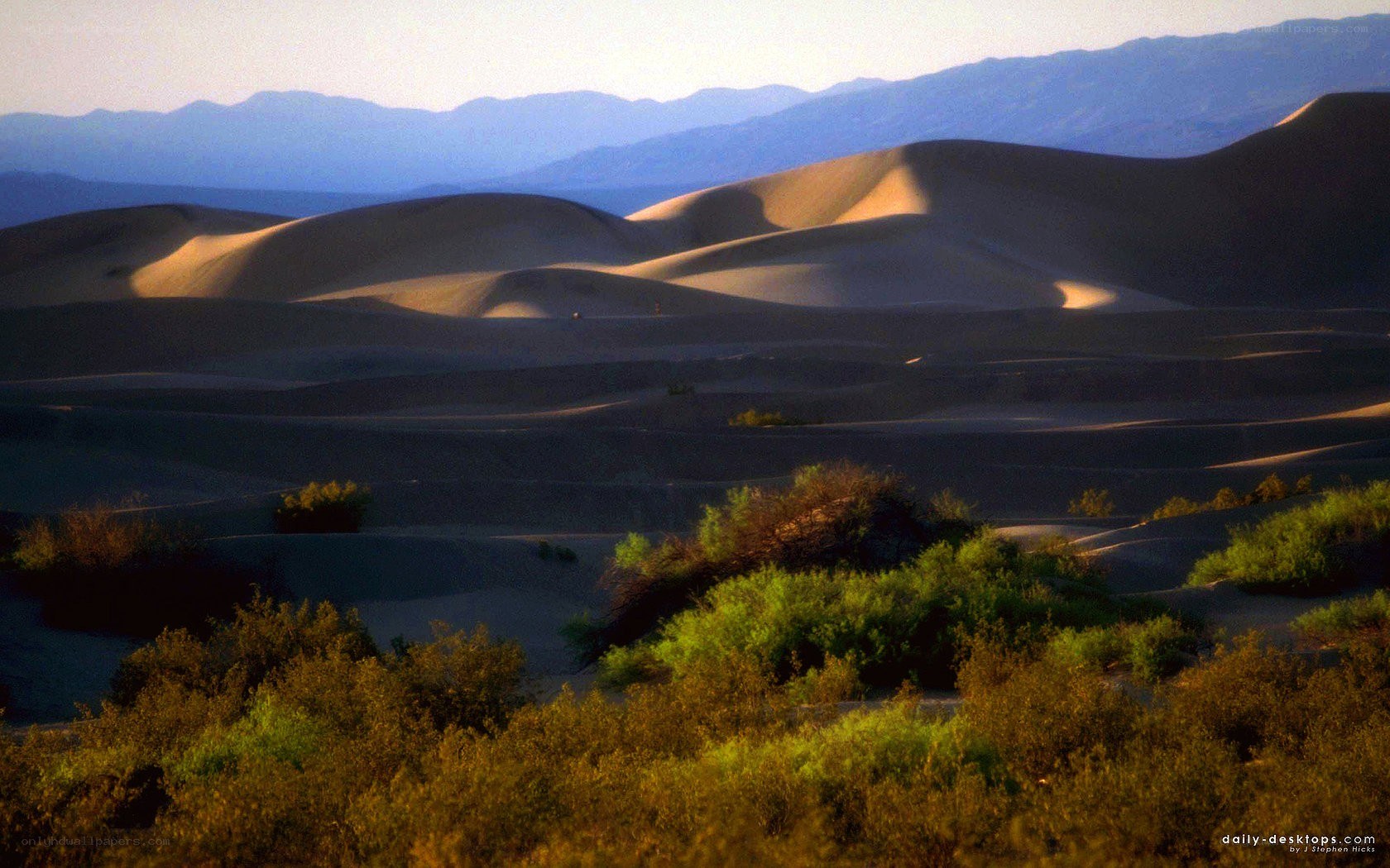 sand dunes at sunset