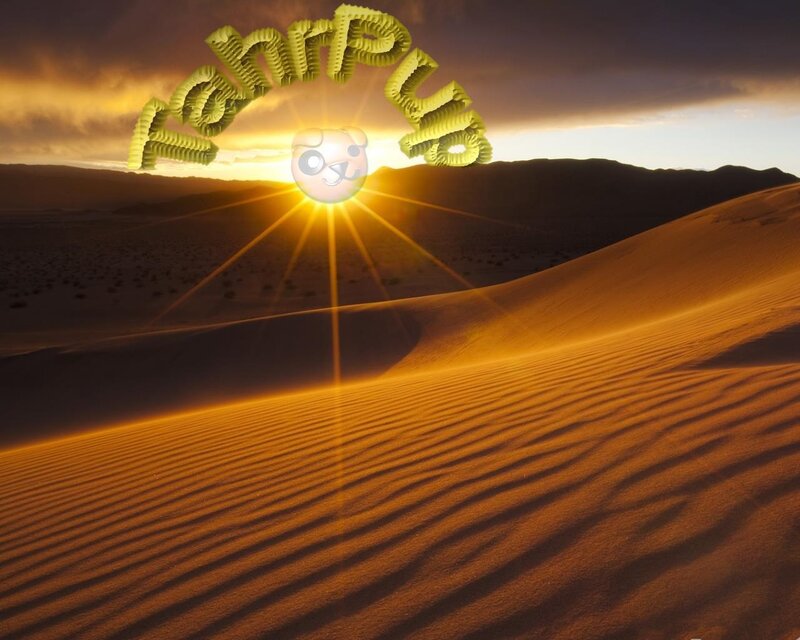 Sand Dunes at Sunset — Orange, Dramatic, Photograph, Sun, Mountains