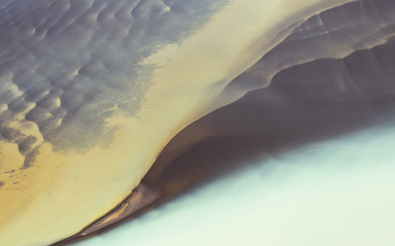 Sand Dunes from Above — Yellow