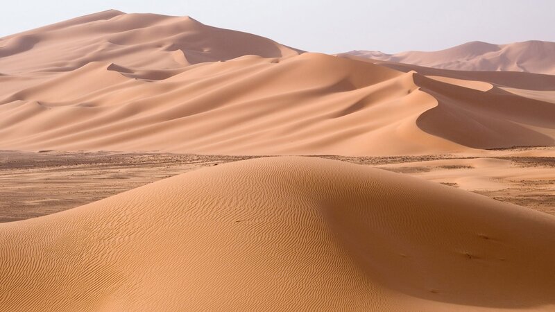sand dunes in a desert