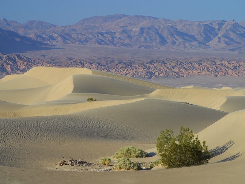 Sand Dunes in Desert — Beige