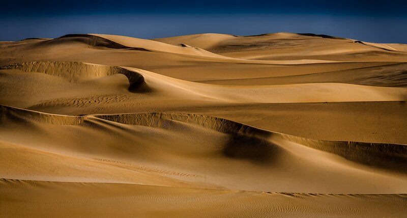 Sand Dunes in Desert — Brown, Serene, Afternoon