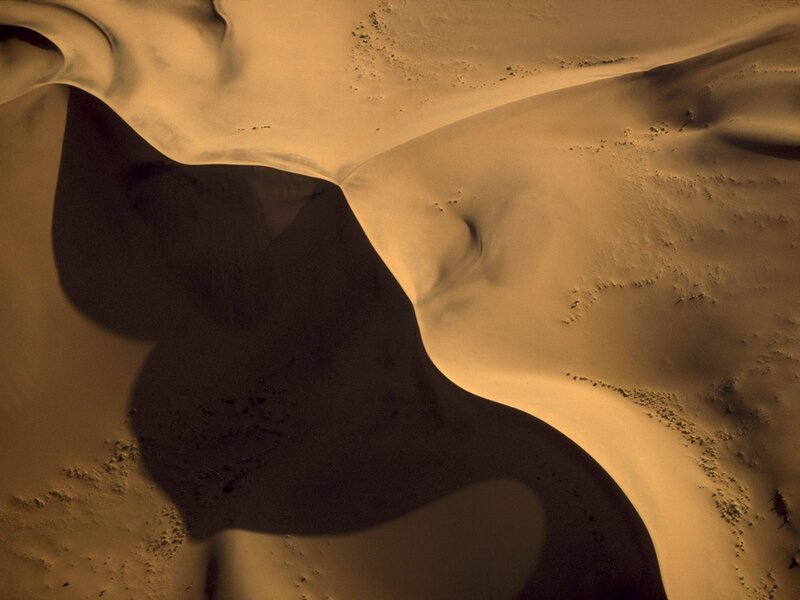 Sand Dunes in Desert — Shadows