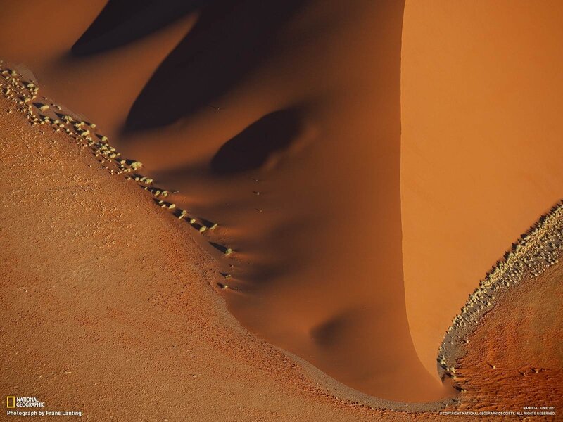 Sand dunes in Namibia