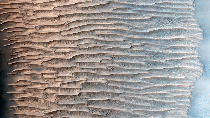 Sand Dunes on Mars — Brown, Desolate