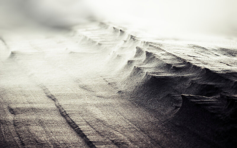 Sand Dunes Texture — Black
