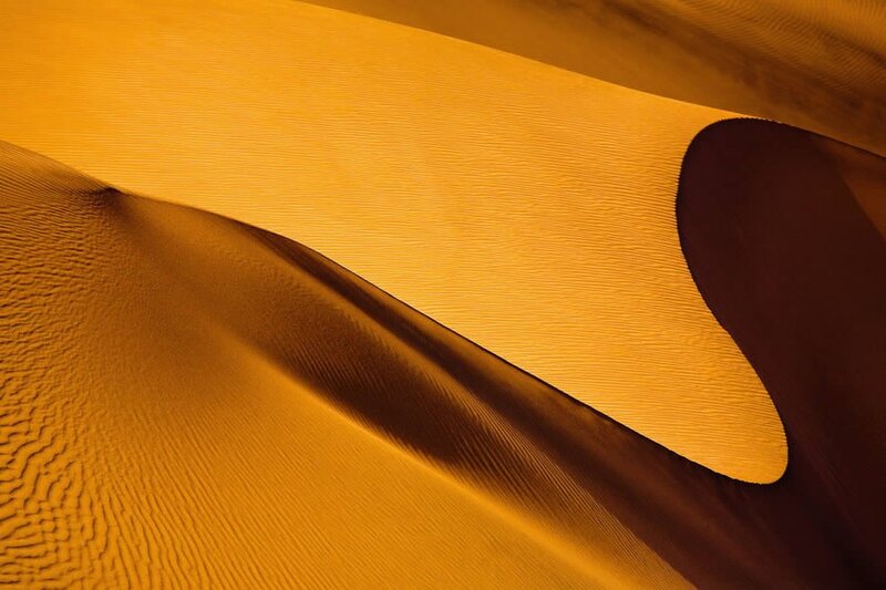 Sand Dunes Texture — Orange, Dramatic, Sunset