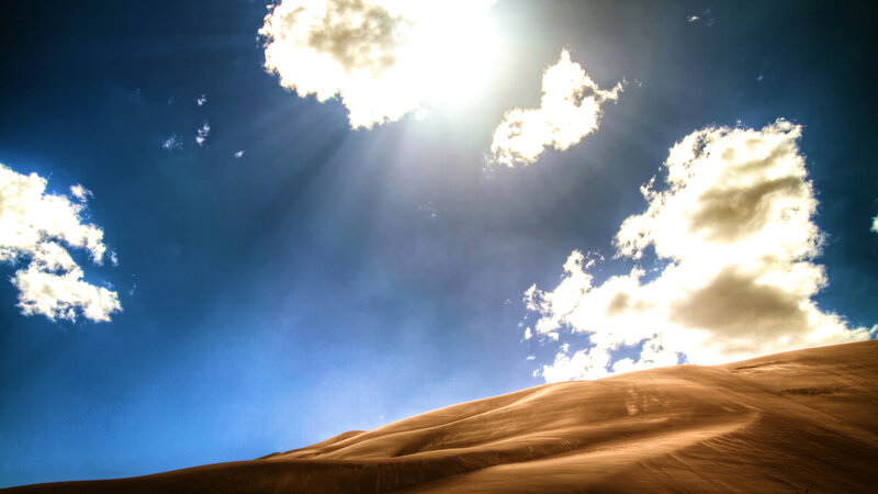 Sand Dunes under Sky