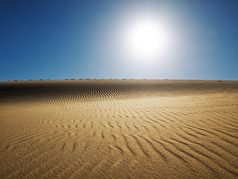Sand Dunes under Sun