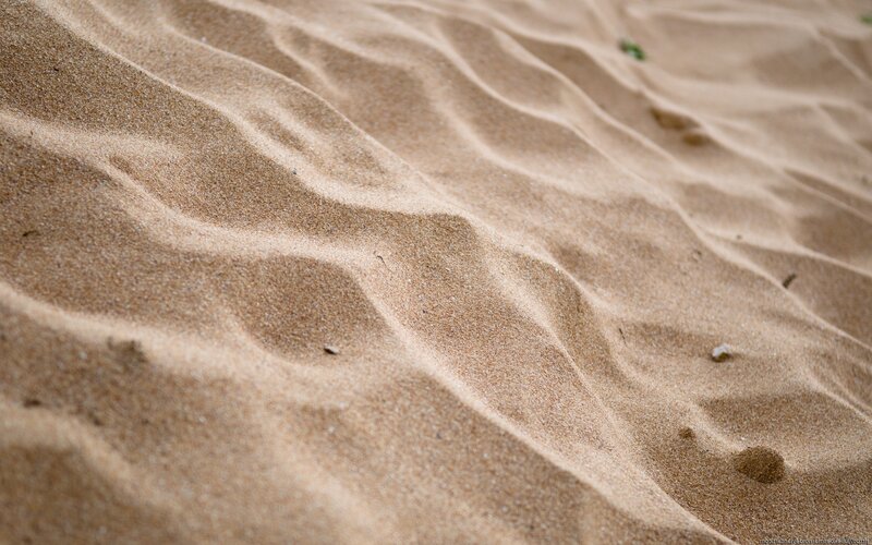 sand dunes with ripples