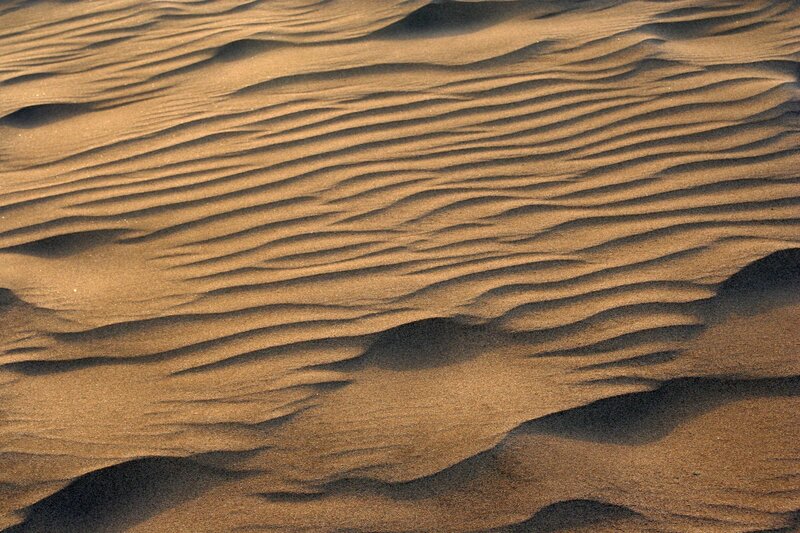 sand dunes with ripples