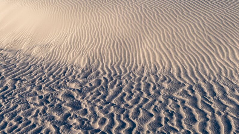 Sand Dunes with Ripples — Beige, Serene, Afternoon
